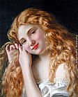 Young Girl Fixing Her Hair by Sophie Gengembre Anderson
